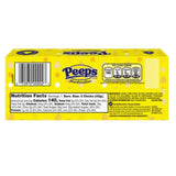 Yellow Peeps Marshmallow Chicks, Classic Easter Basket Stuffer Candy, 5 Count Sleeves (Pack of 3)