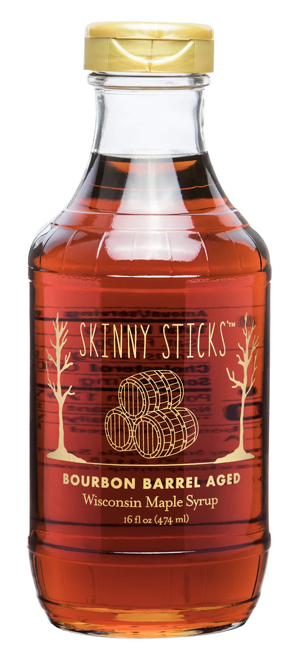 Skinny Sticks' Kentucky Bourbon Barrel Aged Maple Syrup