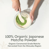 Yu Tea Organic Ceremonial Grade Matcha Powder, 30 Instant Packets | Packed with Antioxidants, L-Theanine & Natural Caffeine | Unsweetened Grade A