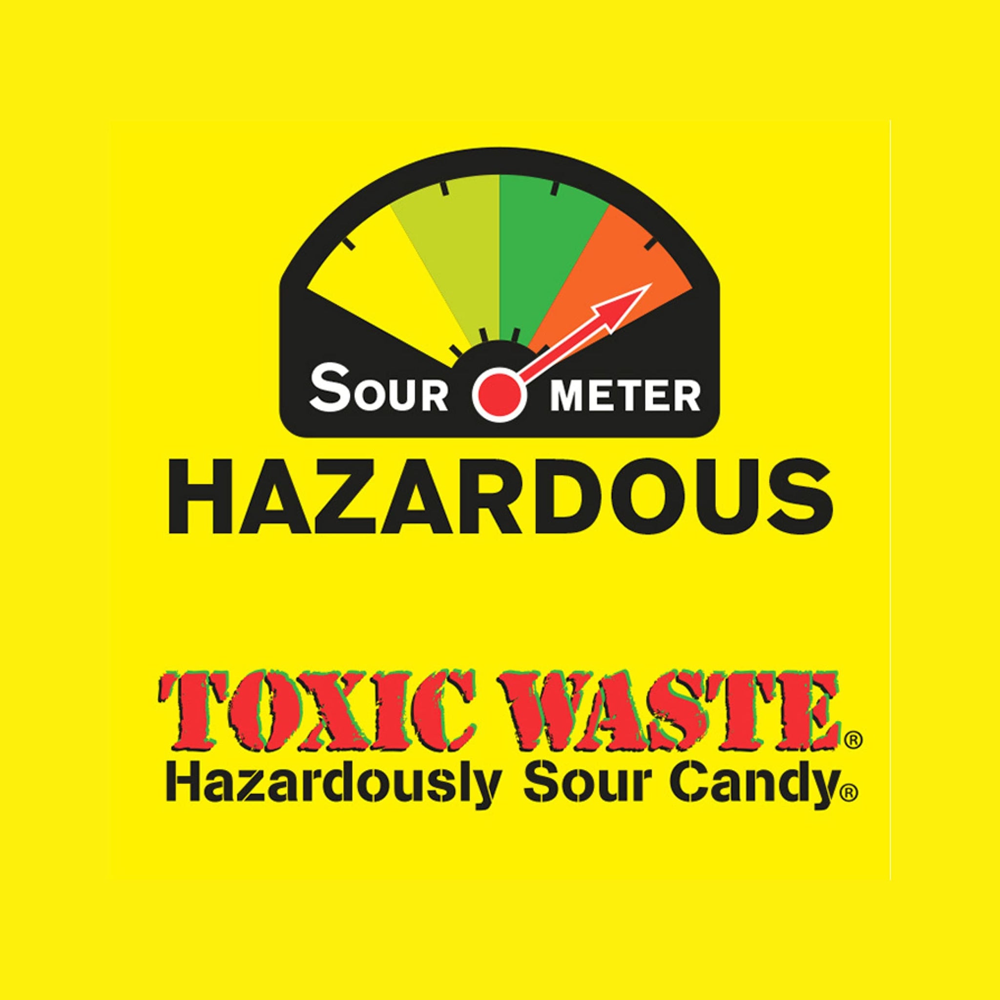 TOXIC WASTE - Hazardously Sour Candy - Apple, Watermelon, Lemon, Blue Raspberry, & Black Cherry Flavors - 1 lb. Bag