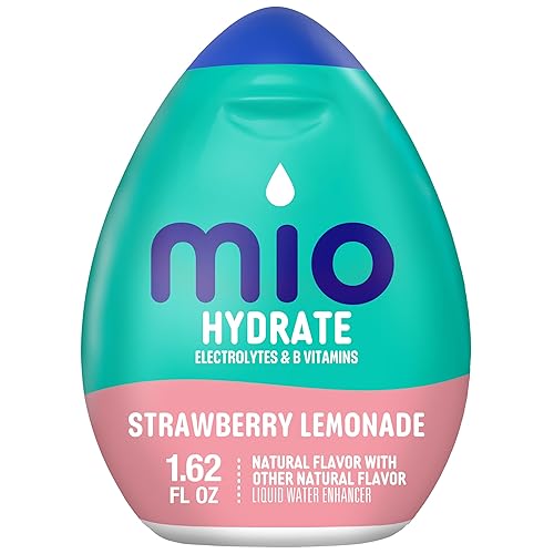 mio Hydrate Strawberry Lemonade Flavored with other natural flavor Liquid Water Enhancer, 1.62 fl oz Bottle