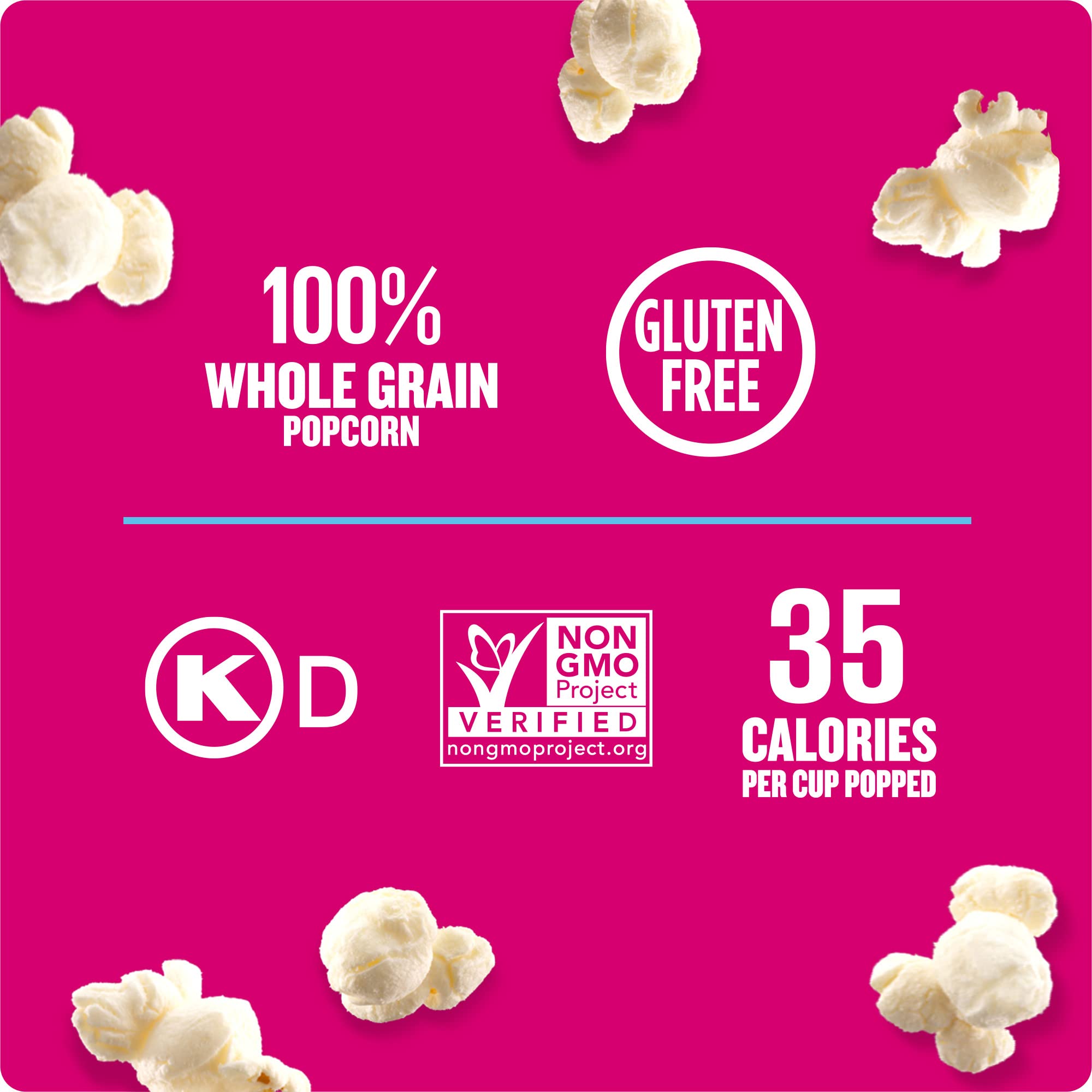 Angie's BOOMCHICKAPOP Sea Salt Microwave Popcorn, (6) 3.29 oz. bags