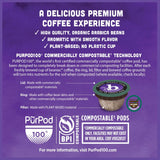 beaniac Organic Full On French Roast, Dark Roast, Single Serve Compostable K Cup Coffee Pods, Organic Arabica Coffee, Keurig Brewer Compatible, 30