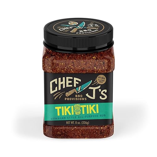 Chef J's BBQ Provisions Tiki Tiki Rub, Hawaiian Style All-Purpose Rub, 8 oz