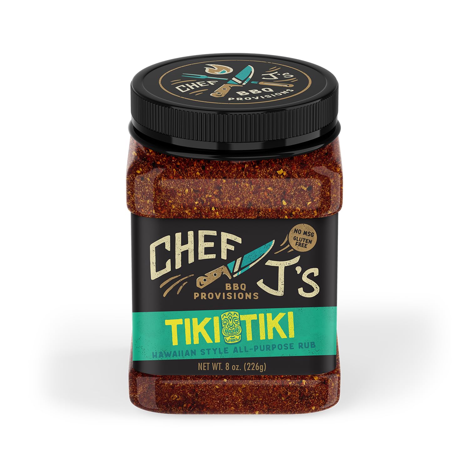 Chef J's BBQ Provisions Tiki Tiki Rub, Hawaiian Style All-Purpose Rub, 8 oz