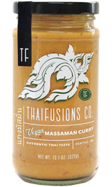 Thaifusions Curry Sauce Gift Set | Panang & Vegan Massaman Sauces with Tasting Spoon Bundle by Gifts from the Pacific Northwest