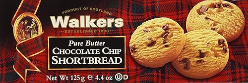 Walkers Shortbread Chocolate Chip Shortbread Cookies, 4.4 Ounce Box