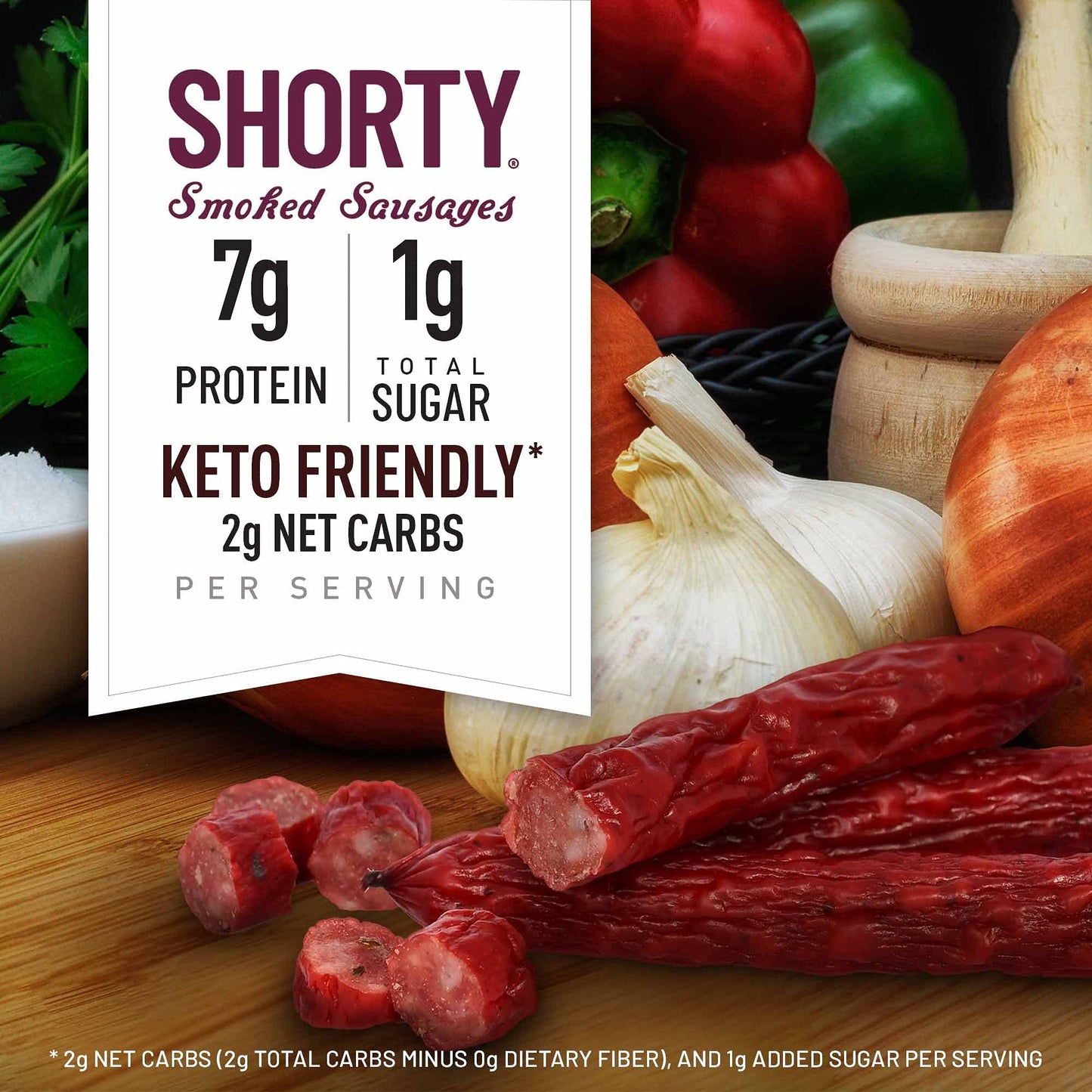Duke's Pork Cajun Andouille Smoked Shorty Sausages, 7g Protein Per Serving, 5 oz.