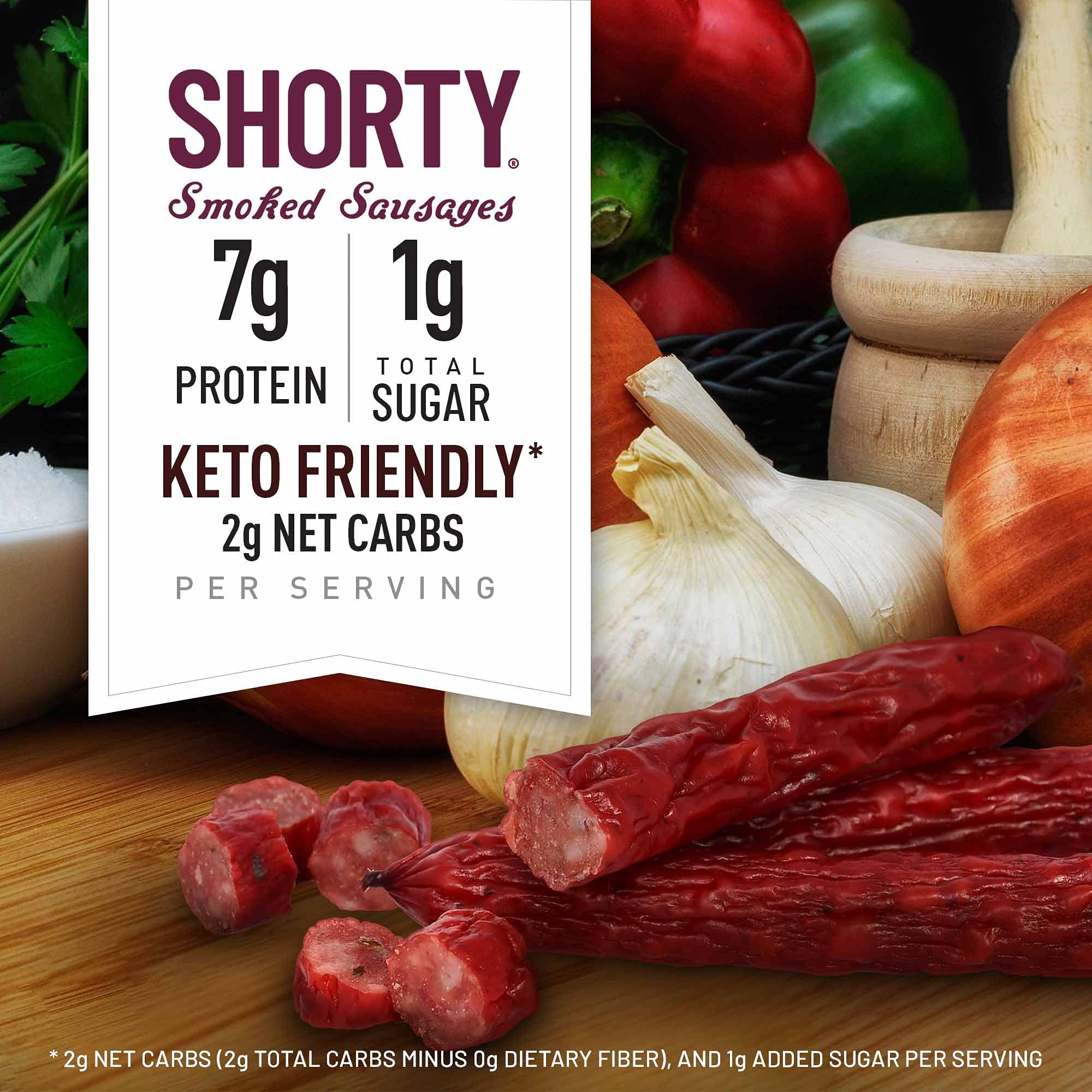 Duke's Pork Cajun Andouille Smoked Shorty Sausages, 7g Protein Per Serving, 5 oz.