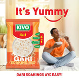 KIVO 4 in 1 Gari Soaking Mix 125g Pack of 10