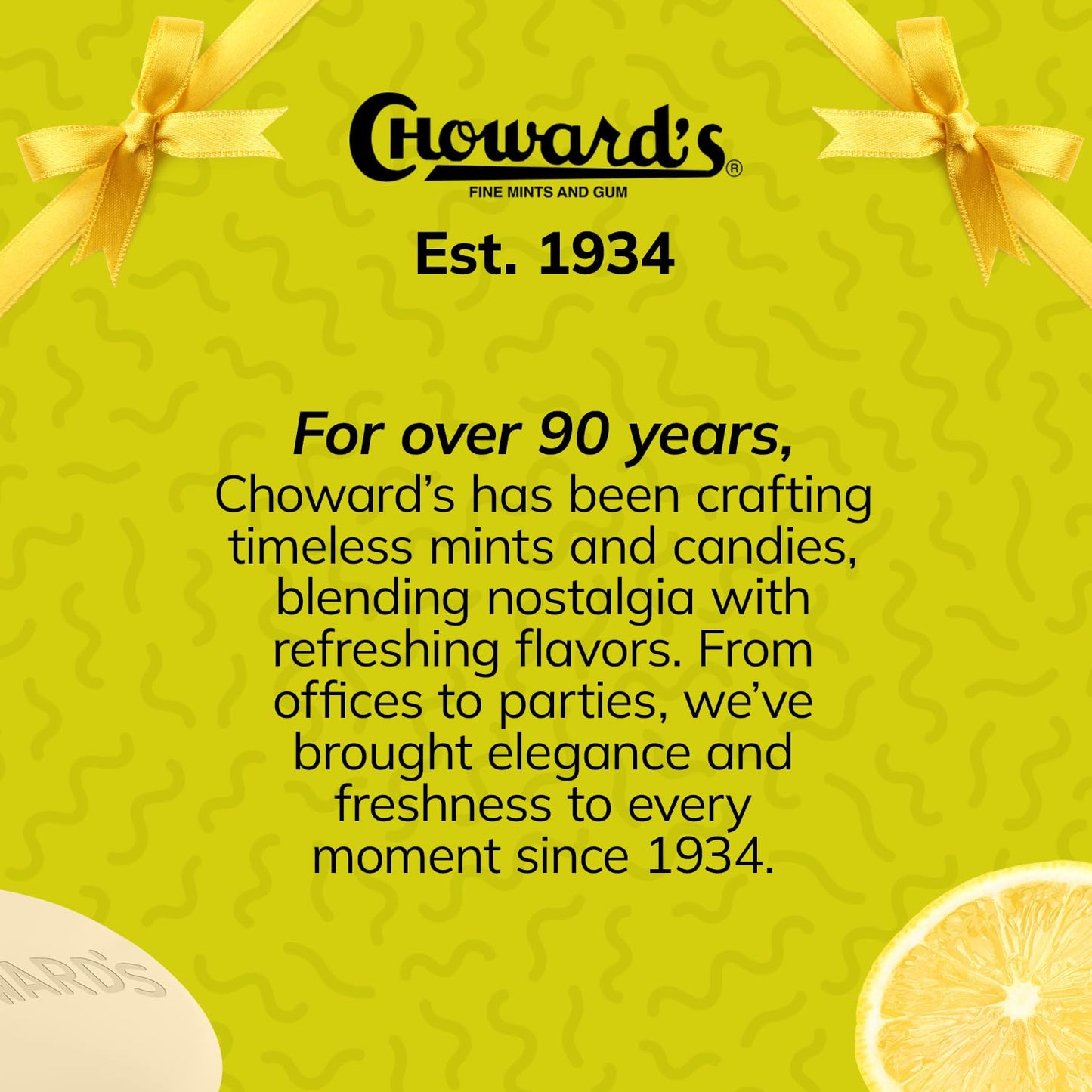 Choward's Lemonmint Candy Bags | Unique Aromatic Flavors for Everyday Freshness | Perfect for Travel, Sharing, and Gifting | Distinctive Taste in