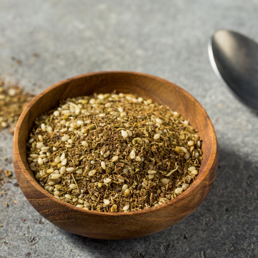 Olive & Vine Za'atar Seasoning, Savory Blend, For Middle Eastern Dishes, Rich Tradition, Authentic Taste, For Global Recipes (2 Ounce)