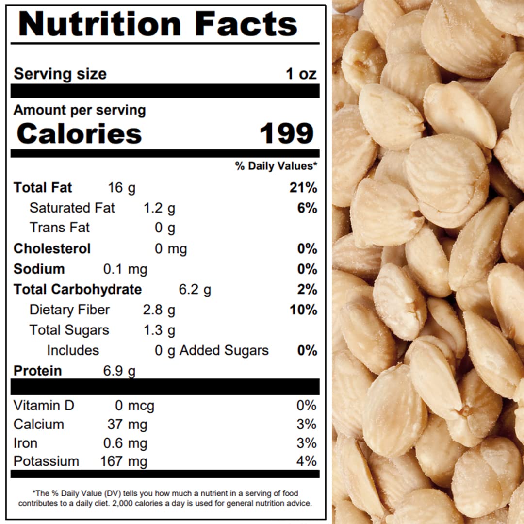 Almonds, Marcona Spanish Roasted Unsalted Whole, tender and sweet, Also known as "Queen of Almonds", Vegan, great for all ages, (1 lb.) by Presto
