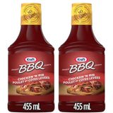 ZENVOIRA Pantry Bundle includes Kraft Chicken & Rib BBQ Sauce, 455 ml / 15.4 oz - Pack of 2 - Value Bundle Packed by Zenvoira