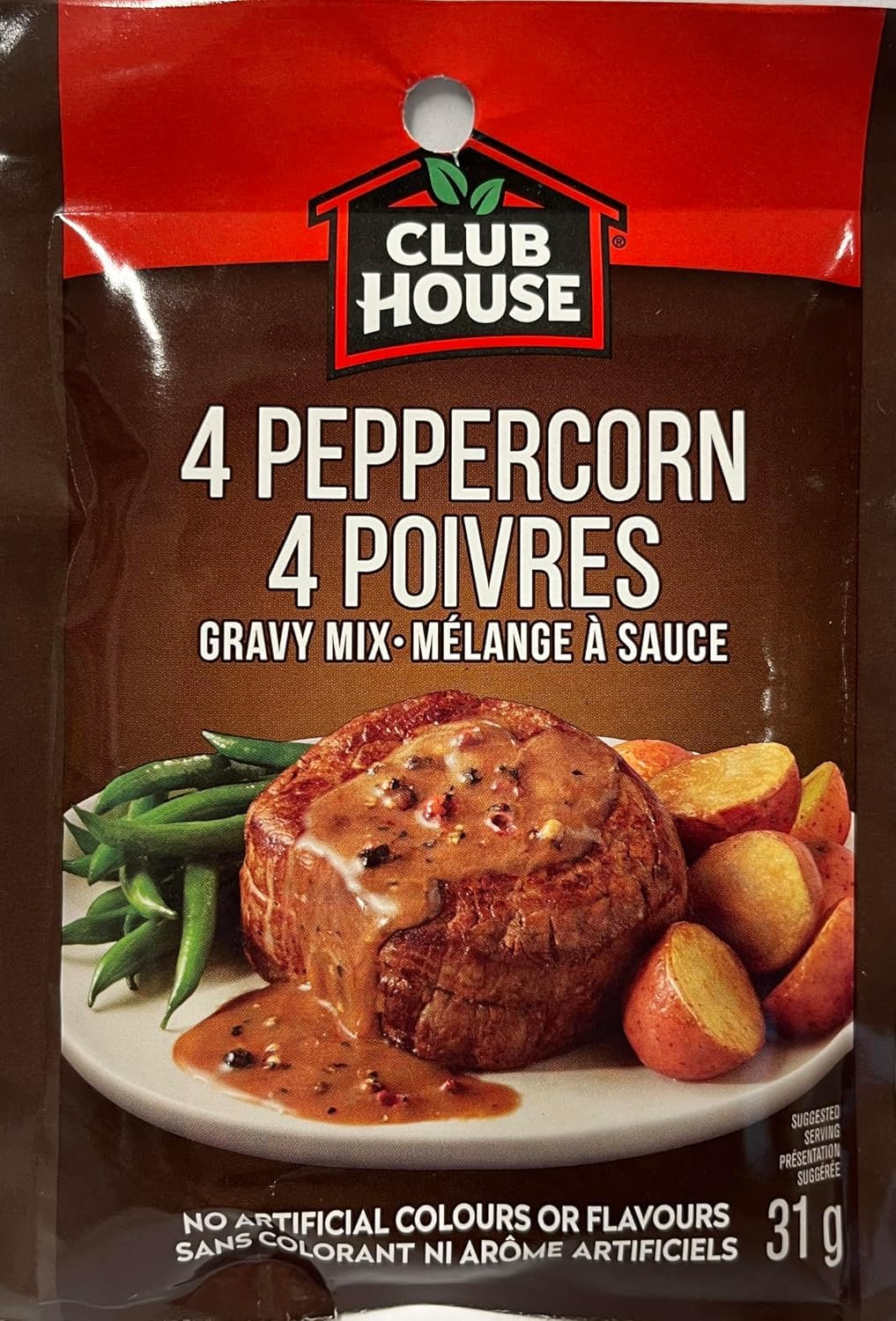 ZENVOIRA Seasonings 4 Peppercorn Gravy Mix Club House - 31g/1oz - 12 Ct