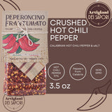 ARTIGIANI DEI SAPORI - Crushed Hot Red Chili Pepper Flakes, 3.5 oz Bag, Spicy Herb Seasoning, Italian Pepperoncino, Packed in Calabria