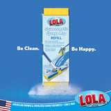 LOLA Squeeze Matic Butterfly Sponge Mop Refill, 9", 2 Pack Replacement Head, Floor Cleaning, Comparable w/Quickie Type S Sponge Mop Refill