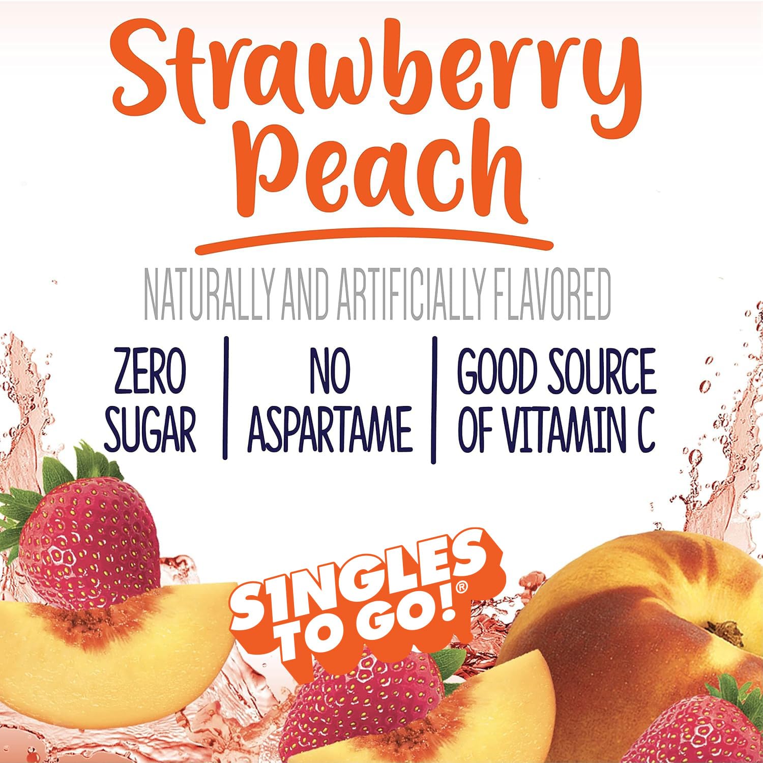 Welch's Singles To Go Water Drink Mix - Powder Sticks, Strawberry Peach, 0.48 Ounce (Pack of 12)