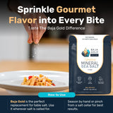 Baja Gold Signature Mineral Sea Salt - Recommended by Gary Brecka - Authentic Fine Grind Salt for Cooking & Baking | Natural Baja Salt for Culinary