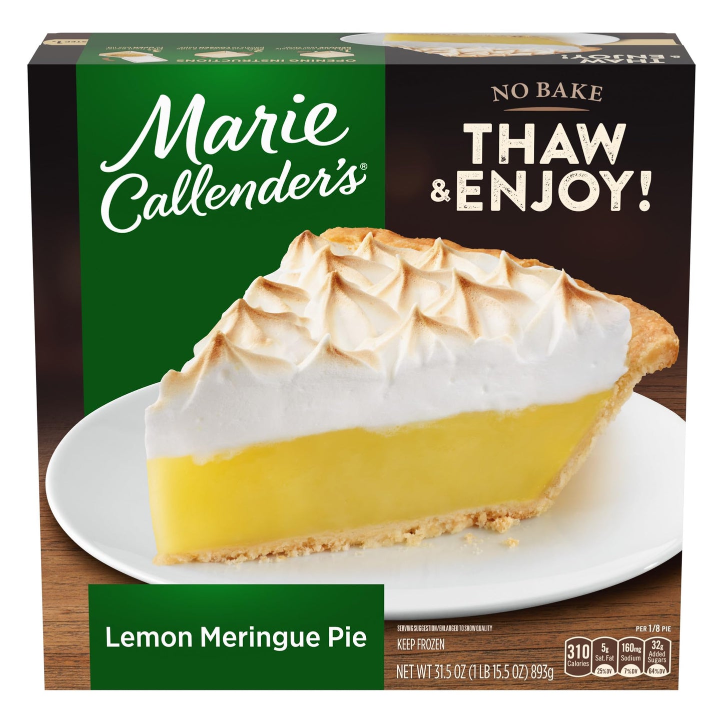 Marie Callenders Marie Callender's Lemon Meringue Pie Frozen Dessert, 31.5 OZ