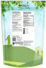 Food to Live Organic Whole Macadamia Nuts, 8 Ounces - Non-GMO, Raw, Shelled, Unsalted, Kosher, Vegan, Bulk. Keto Snack. Buttery Flavor. Good Source
