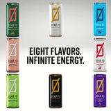 ZERO FG Energy Drinks - Bold Blue Raspberry Flavor, 140mg of natural caffeine, no artificial colors, no artificial flavors (Pack of 12) (12 Fl. Oz