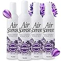 Air Scense Air Freshener Deodorizer Room Spray for Bathroom & Home, Essential Oils, Natural Lavender - 7 fl oz (4-Pack)