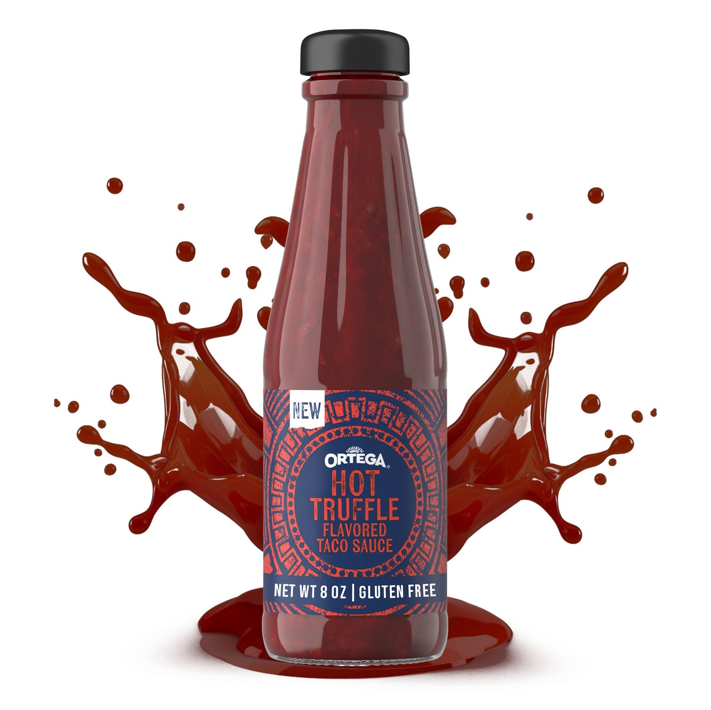 Ortega Hot Truffle Taco Sauce, Sweet and Spicy Sauce and Marinade, 8 Ounce