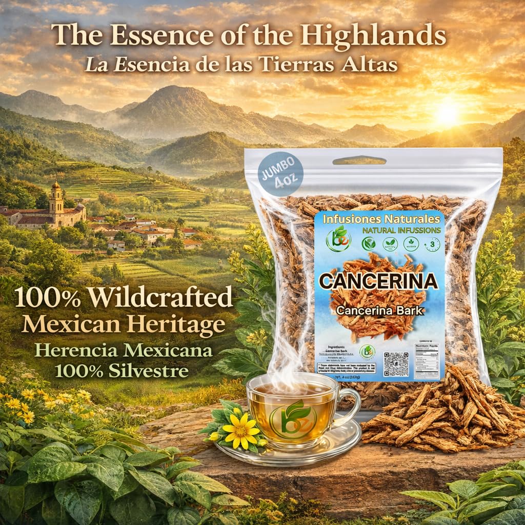 Cancerina Mexican Herbal Tea 4oz (113 gr) Calluna Vulgaris Te | Anahuac Cancerian | Crafted By Nature100% All Natural Fresh Tea Tea | Non-GMO | From