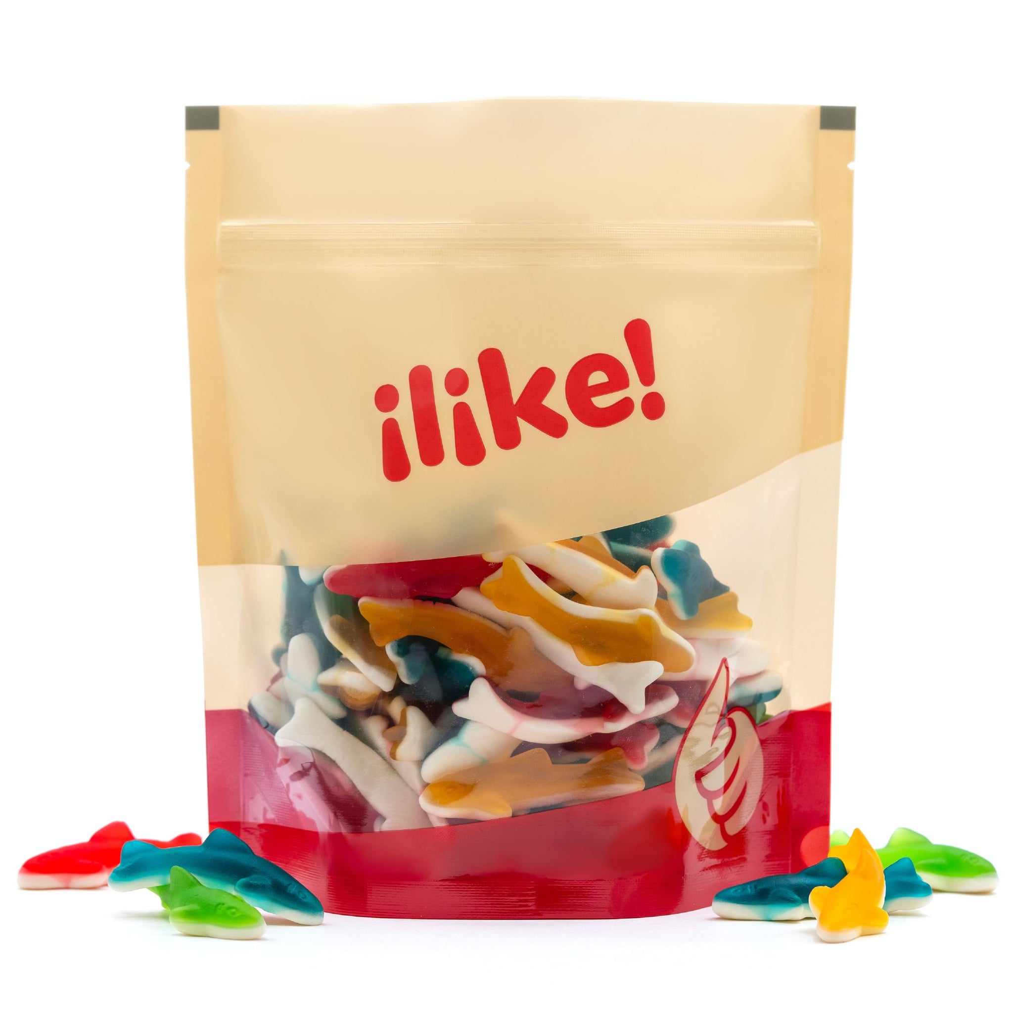 Gummy Sharks Candy Mix | 1 Pound Bag | Assorted Fruit Flavors Shark Gummies | Chewy Gummy Fish for Parties and Candy Buffets | Blue Raspberry, Lime
