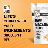 It's Just - Hawaiian Macadamia Nuts, Raw Unsalted, Perfect for Baking, Grown in Hawaii, Made in USA, Keto Friendly, Resealable Bag [24oz (Pack of 1)