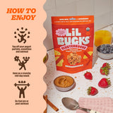 Clusterbucks Superfood Clusters - Grain-Free, Keto-Friendly Granola with Regeneratively Grown Sprouted Buckwheat- Gluten-Free, Low-Carb, Organic
