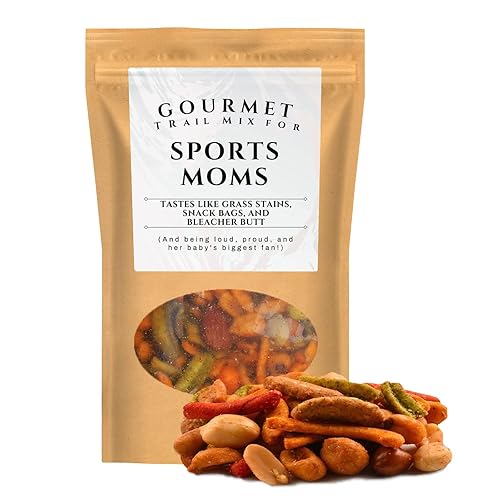 Gourmet Trail Mix for Sports Moms - Funny Gag Gift for Women - Gifts for Mom, Birthday Gift Mother, Fun Stocking Stuffers, Adult Gift Baskets, Trail