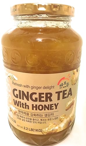 Haioreum Ginger Tea With Honey - Refresh With Korean Herbal Tea Ginger Delight - Product of Korea 2.2 lb (1 kg)