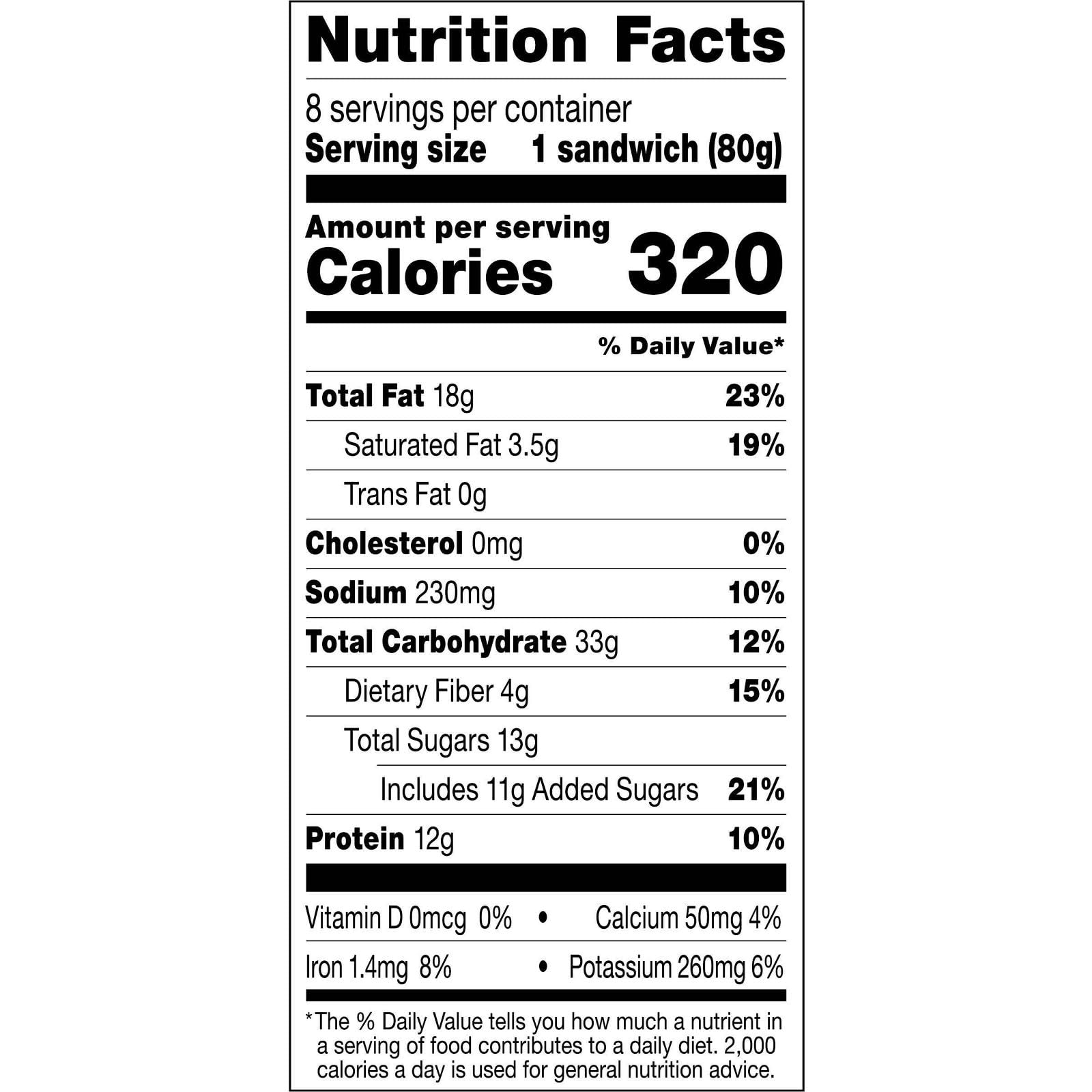Smucker's Uncrustables Peanut Butter & Blueberry Frozen Sandwiches, Individually Wrapped, 90 Count