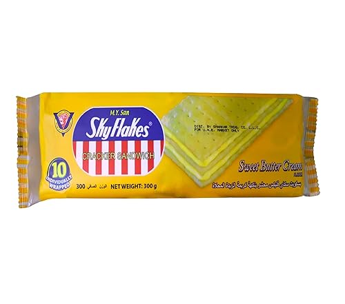 M.Y. San Cracker Sandwich Sweet Mantikilya (Sweet Butter Cream) Flavor, 300g (10.58 oz) 10 Pack