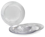 " OCCASIONS " 120 Plates Pack,(60 Guests) Heavyweight Premium Wedding Party Disposable Plastic Plates Set -60 x 10.5'' Dinner + 60 x 7.5''