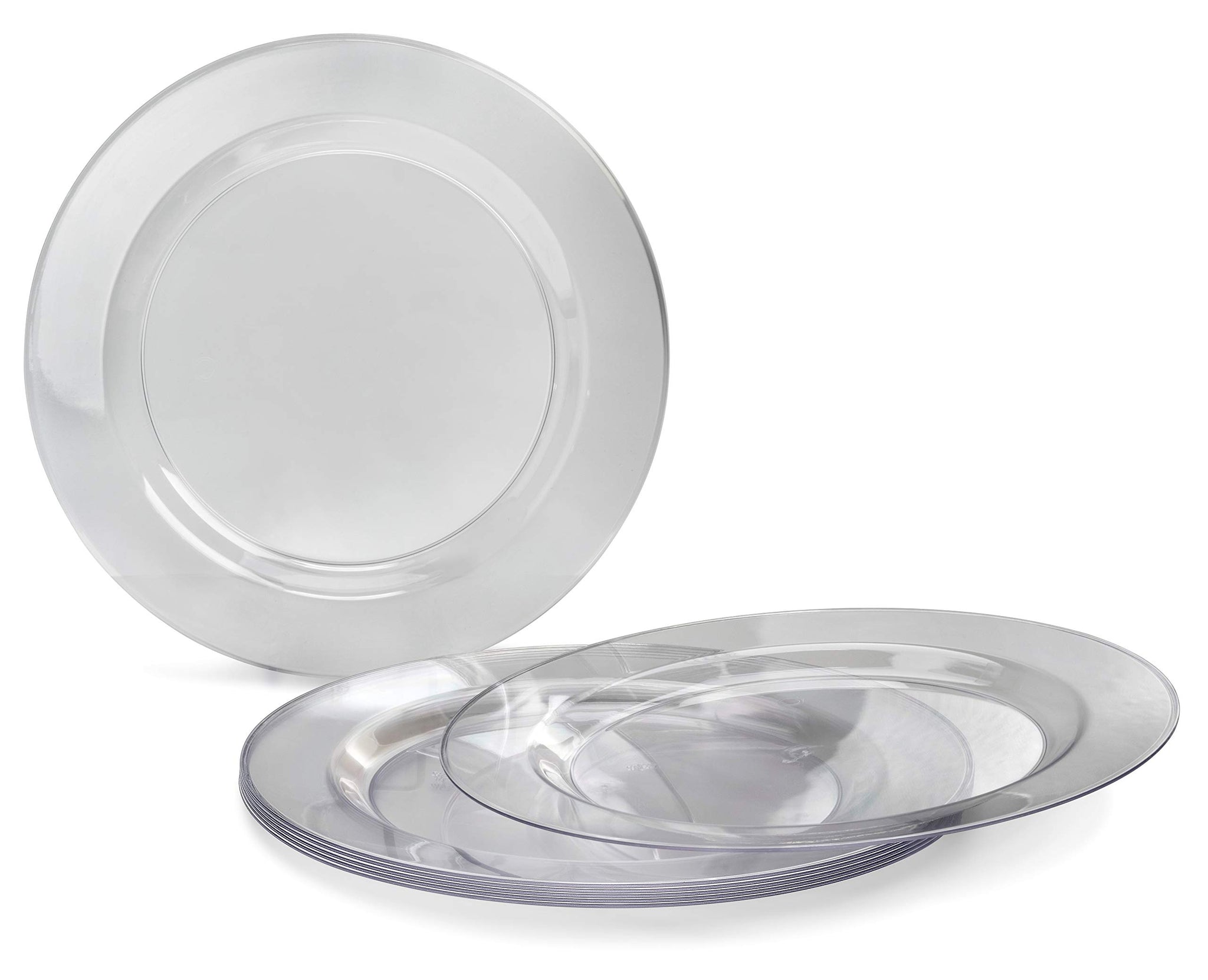 " OCCASIONS " 120 Plates Pack,(60 Guests) Heavyweight Premium Wedding Party Disposable Plastic Plates Set -60 x 10.5'' Dinner + 60 x 7.5''