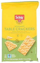 Schar Rosemary Table Crackers, Gluten Free & Non-GMO, 7.4 Ounce (Pack of 5)