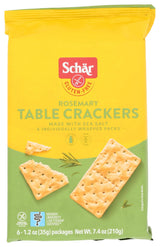 Schar Rosemary Table Crackers, Gluten Free & Non-GMO, 7.4 Ounce (Pack of 5)