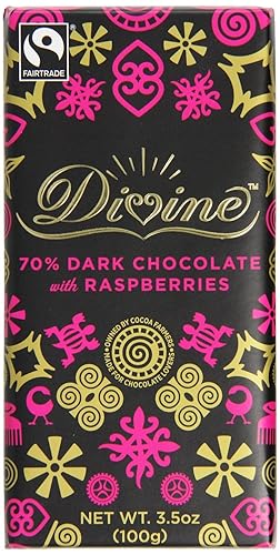 Divine Dark Chocolate with Raspberry 100g
