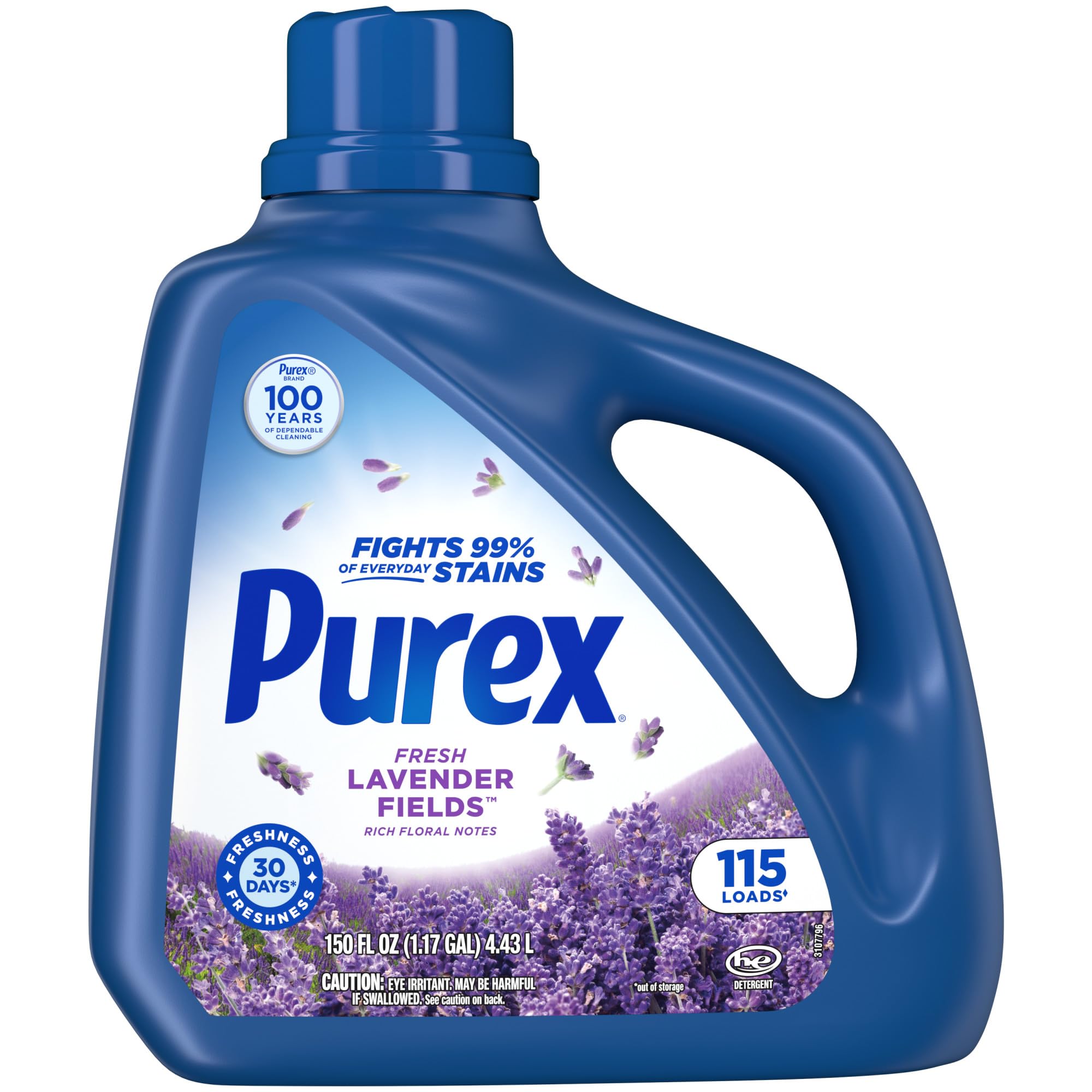 Purex Lavender Fields liquid Laundry Detergent, 150 fl oz, 115 loads