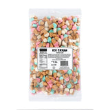 Kervan Candy Bebeto Ice Cream Gummies - Fruity, Soft & Sweet Gummy Candy Bulk for Kids, Gift Snacks and Parties - Small, Gluten Free Ice Cream Cones