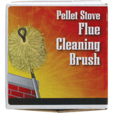 Meeco's Red Devil 84333 4" Round Fiberglass Pellet Stove Chimney Brush - Compact, Low-Profile Design for Angles & Bends Up to 90° (1/4-20 Thread)