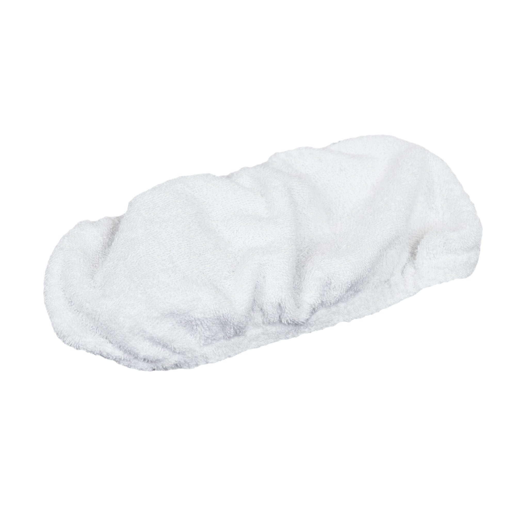 Quickie Hardwood Floor Mop Refill, Replacement Head, White, Terry Cloth Mitt, Multi-Surface Use for Tile, Vinyl, Marble, Laminate Floor Cleaning