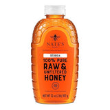 Nate's Georgia 100% Pure, Raw & Unfiltered Honey, 32 oz. Squeeze Bottle - All-natural Sweetener