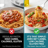 Its That Simple Pasta Angel Hair 9.52 oz - 2 Pack Angel Hair Pasta - Low Carb Pasta and Low Carb Noodles - Spaghetti Noodles Style No Carb Pasta - Low