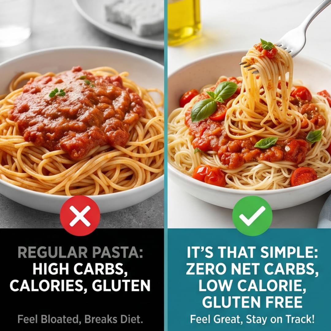 Its That Simple Pasta Angel Hair 9.52 oz - 2 Pack Angel Hair Pasta - Low Carb Pasta and Low Carb Noodles - Spaghetti Noodles Style No Carb Pasta - Low