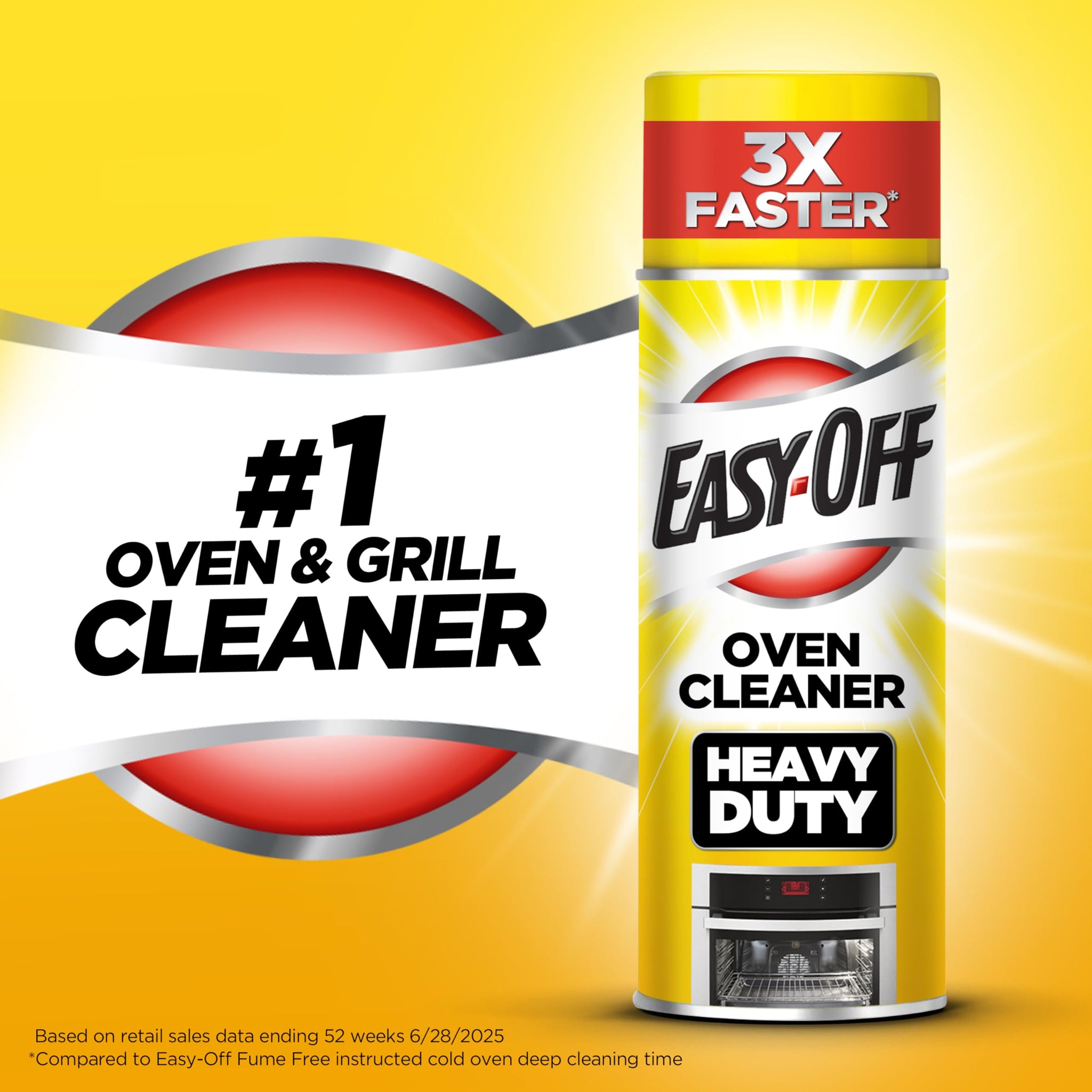EASY-OFF 87979CT Heavy Duty Oven Cleaner, Fresh Scent, Foam, 14.5 oz Aerosol (Case of 12)
