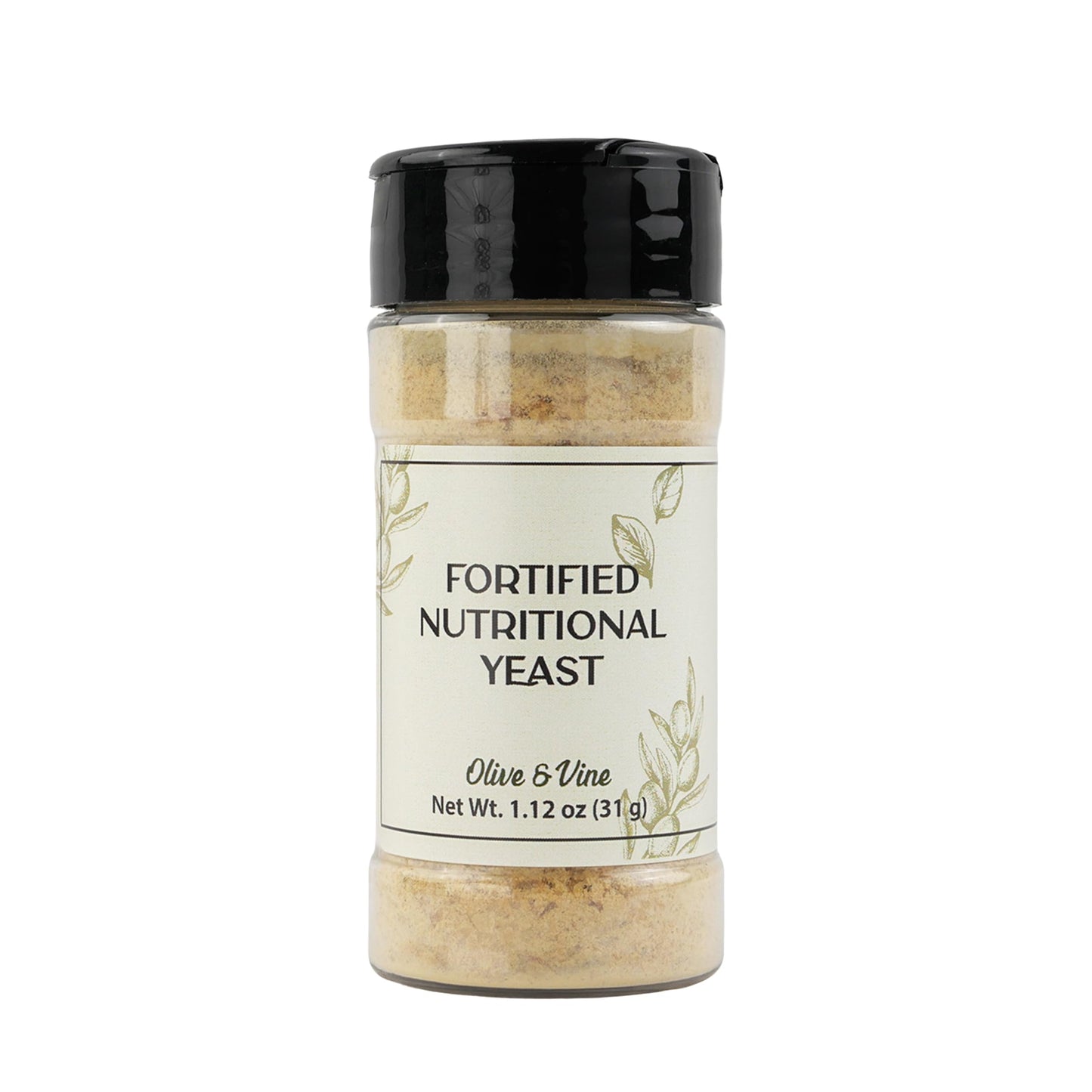 Olive & Vine Fortified Nutritional Yeast, Savory Flavor, For Vegan Dishes & Sauces, Rich Tradition, Authentic Taste, For Global Recipes (1.12 Ounce)